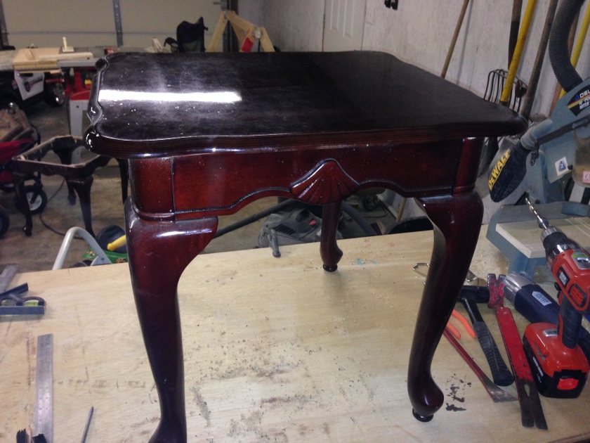 Old end table